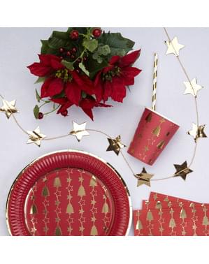 Gold stars garland - Dazzling Christmas