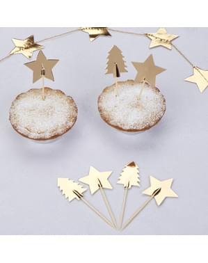 Zestaw 20 świąteczne dekoracje na patyku – Dazzling Christmas