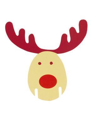 10 adornos para copos de rena - Rocking Rudolf