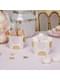 8 Pink & Gold Dots Paper Treat Tubs - Pattern Works