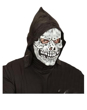 White Skull Mask with Hood