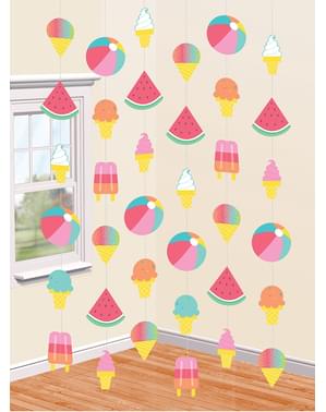 Ice Cream and Watermelons Party Curtain - Just Chillin