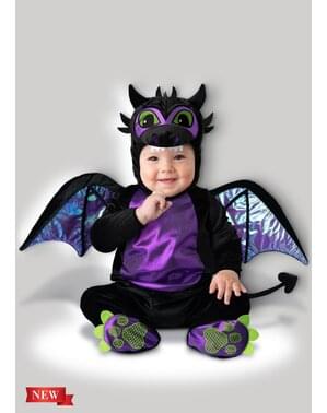Costum de dragon mov pentru bebeluși