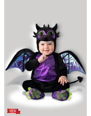 Лилав дракон костюм за бебета