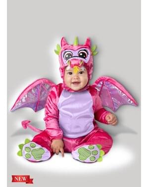 Pink Dragon Costume fyrir börn