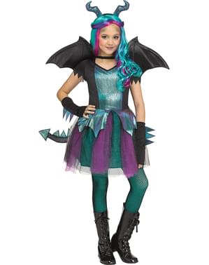 Dark Dragon Costume for Girls