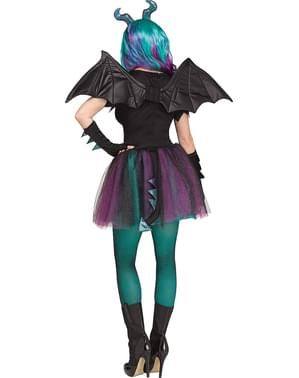 Costume da dragone scuro per donna