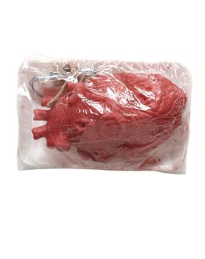 Blutiges Herz vakuumverpackt