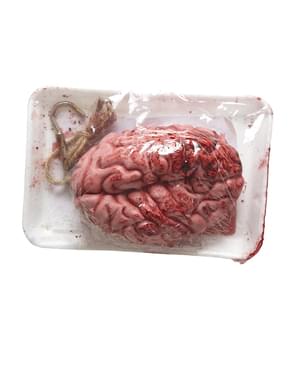 Cérebro sangrento em vácuo