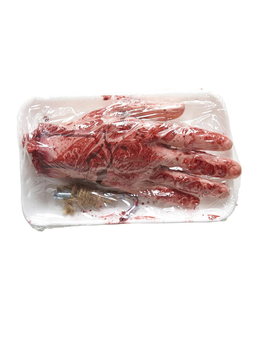 Blutige Hand vakuumverpackt | Funidelia