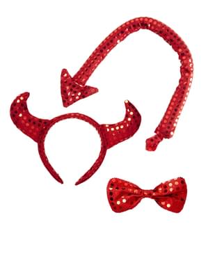 Set de diavol cu paiete