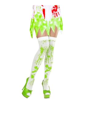 Spattered green stockings zombie