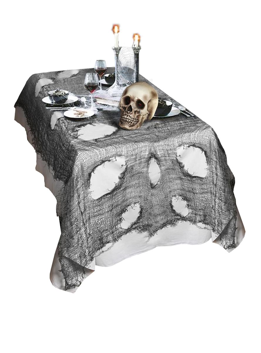 Halloween dekoratives Tuch schwarz