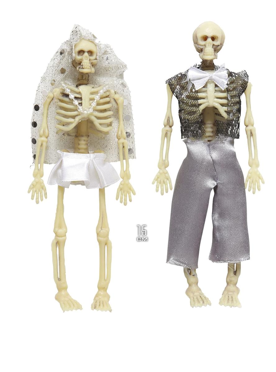 Novios esqueleto decorativos