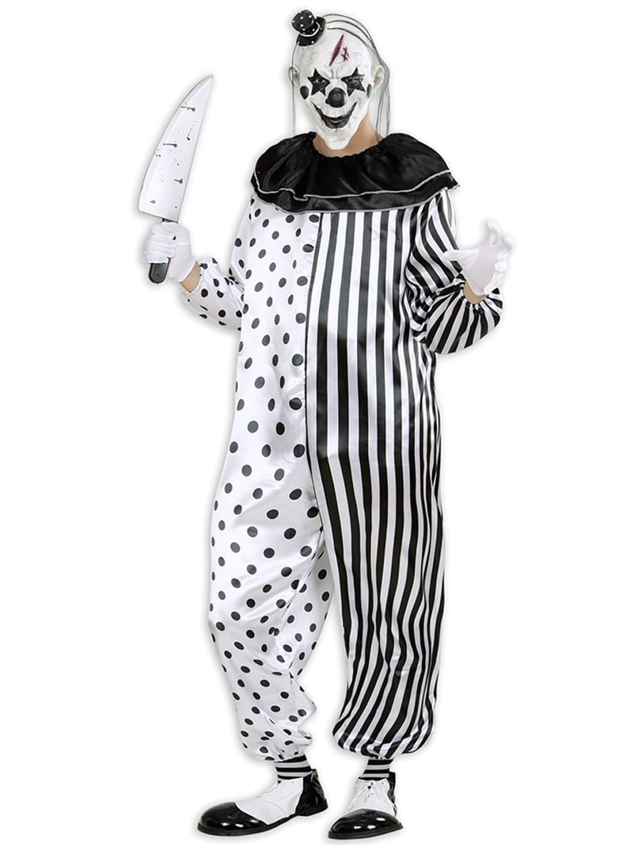 Morderisk Pierrot kostume til mænd