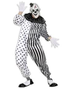 Mens Harlequin Killer Clown Costume