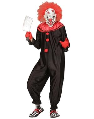 Pánsky čierno-červený kostým Killer Clown