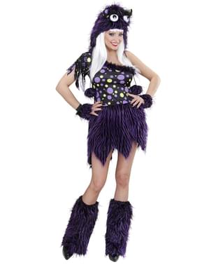 Costum de monstru violet și negru pentru femeie