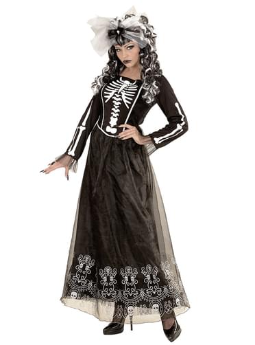 Womens Lady Skeleton Costume
