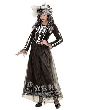 Skelett Dame Kostüm für Damen
