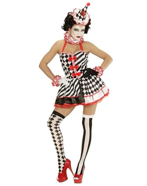 Dámský kostým Pin Up harlekýn