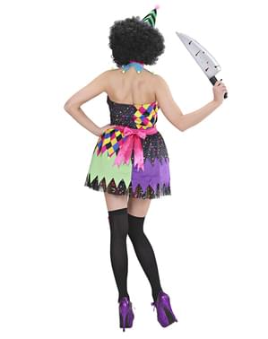 Déguisement de clown coloré pour femme
