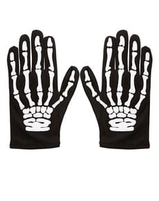 Guantes de esqueleto huesudo infantiles