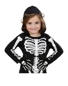 Skelett Totenkopf-Handschuhe für Kinder