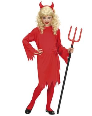 Costume da diavolessa del fuoco da bambina