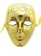 Gold mask with green glitter
