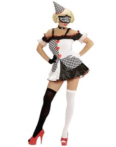 Womens Domino Harlequin Costume