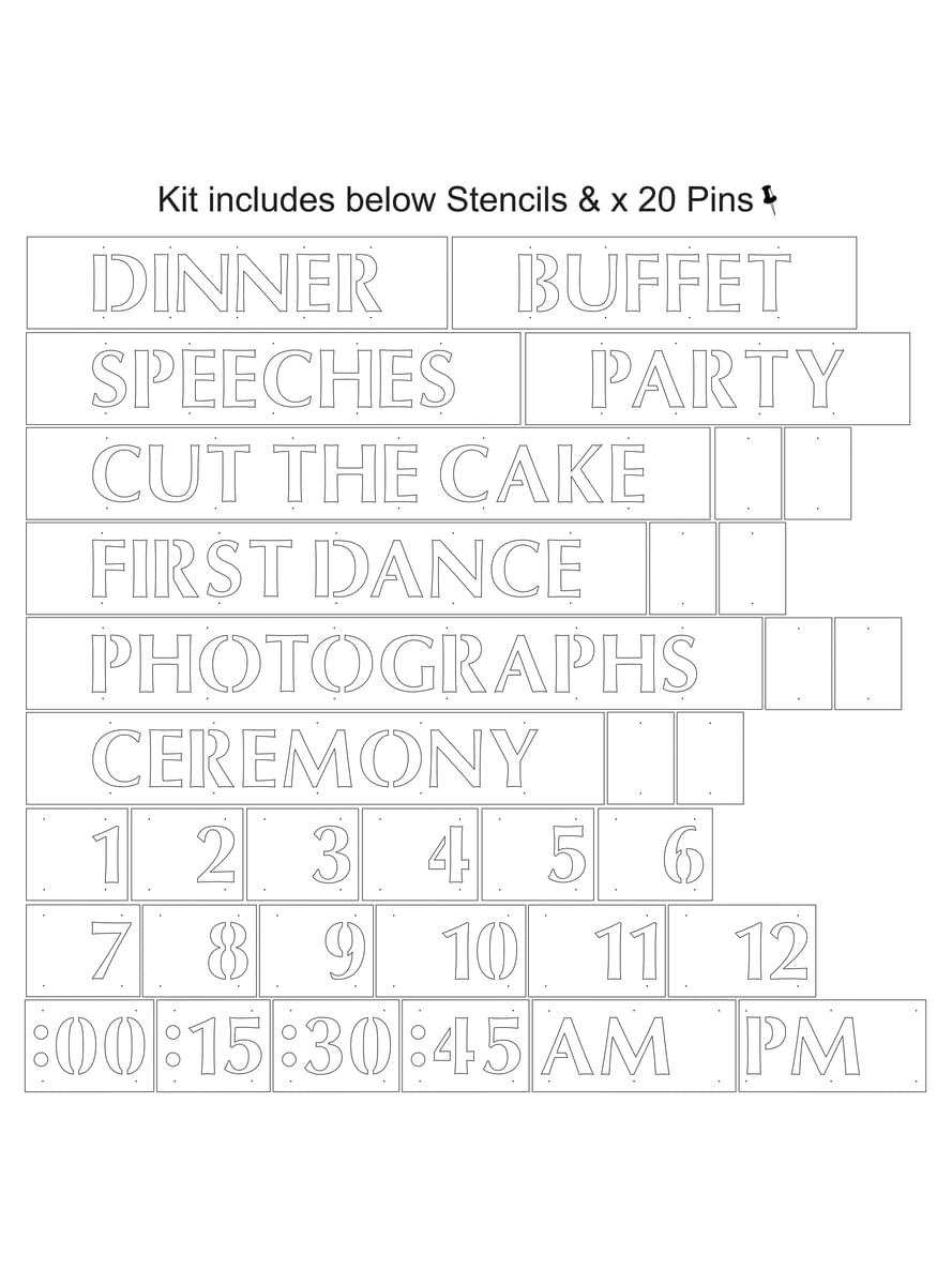 Word Stencils - Hearts & Krafts