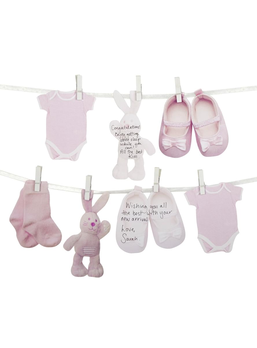 Baby Shower Gästebuch rosa - Pattern Works