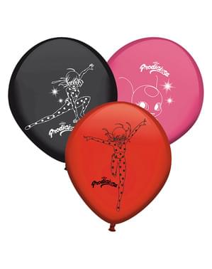 8 लेडीबग गुब्बारे मिश्रित रंगों का सेट