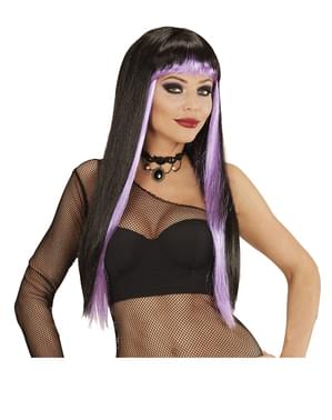 Mor özelliklere sahip Glam Wig