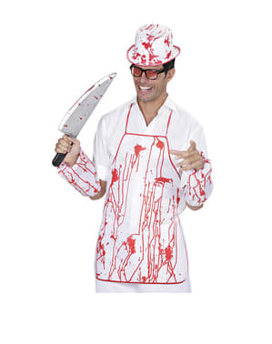 Bloodig moordende slager-kostuumset