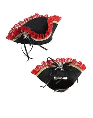 Tricorne de pirate avec tête de mort