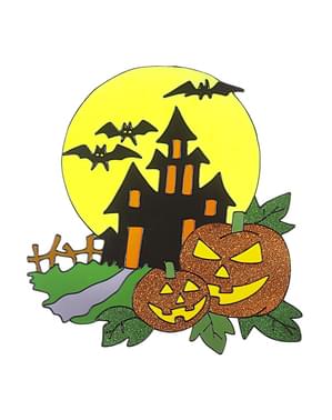 Autocollant pour fenêtre de maison enchantée