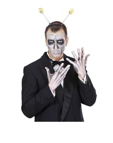 Diadema com antenas de caveira