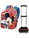 Mochila con ruedas de Mickey Mouse roja - Disney