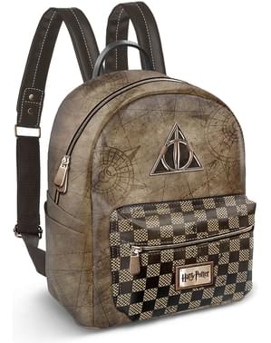 Mochila de Harry Potter y Las Reliquias de la Muerte marrón