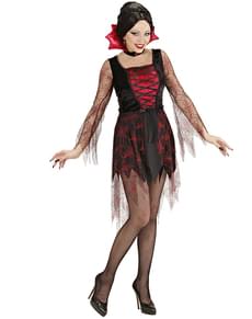 Disfraz de vampiresa telaraña para mujer