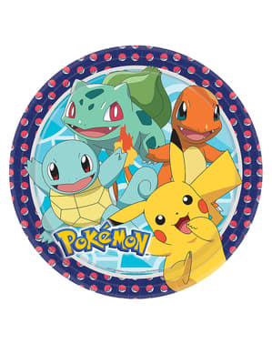 Комплект от 8 Pokémon Plates - Покемон колекция