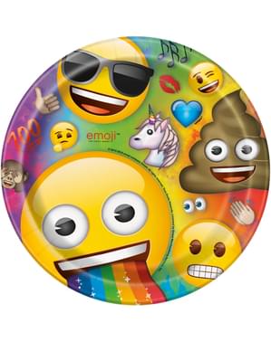 Emoji Pappteller Set 8-teilig