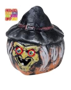 Witch Pumpkin with Coloured Eyes