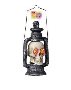 Oil lamp skull with eyes changing color