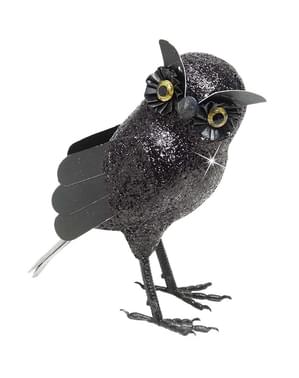 Büyük Siyah Glittery Owl