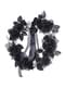 Couronne de morts et roses noires à lumière changeante