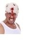 Blodig hovedbandage