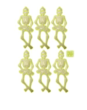 Set 6 Skeleton Glow-in-the-dark